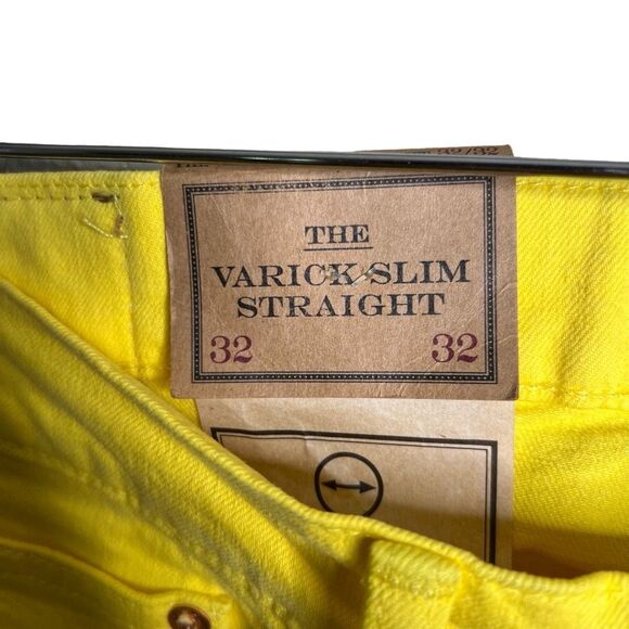 NWT Polo Ralph Lauren Yellow Varick Slim Jeans 32X32 - Picture 7 of 7